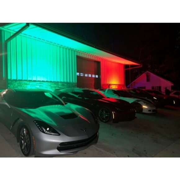 LED Flood Light Outdoor 500W Equivalent Color Changing Landscape Lighting - Picture 2 of 2